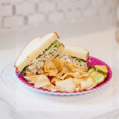 Chicken + Egg Salad on Texas Toast
