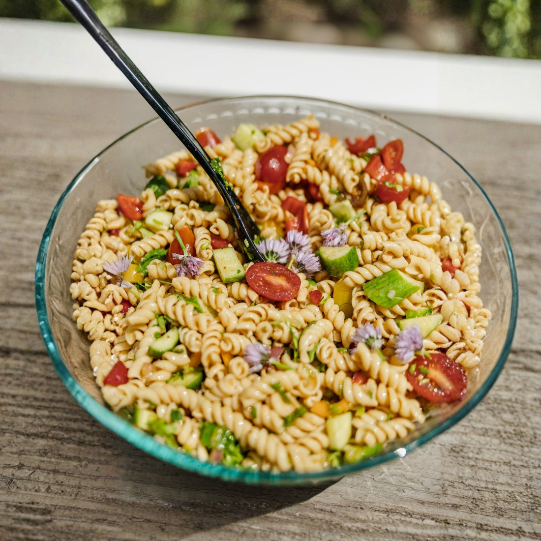Pasta Salad with Chili Cumin Vinaigrette