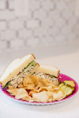 Chicken + Egg Salad on Texas Toast