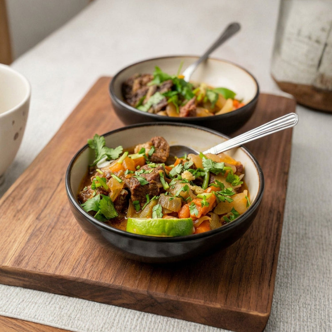 Coconut Ginger Braised Brisket with Mashed Sweet Potatoes